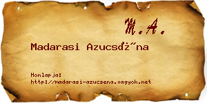 Madarasi Azucséna névjegykártya